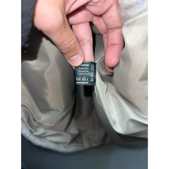 Womens Luxus Qualitat Mohair Wool Coat Overcoat Herringbone Jacket Size XL - Picture 8 of 12